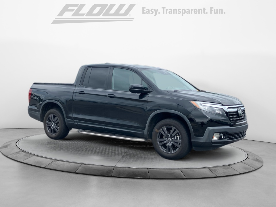Black 2020 Honda Ridgeline Sport AWD Pickup Truck All-Wheel Drive Automatic