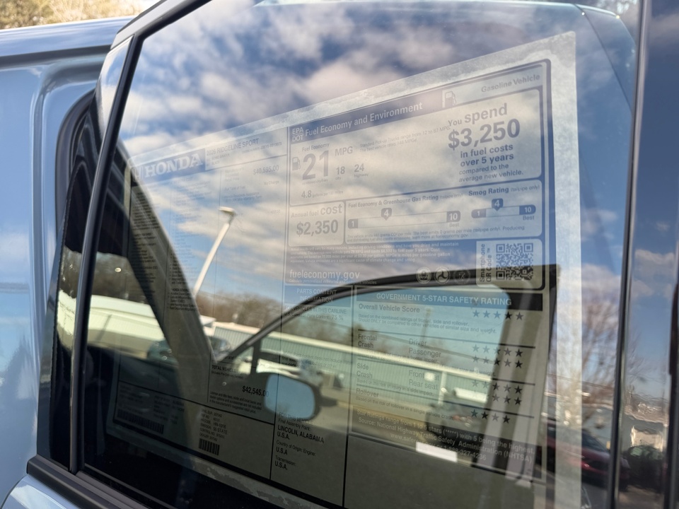 5FPYK3F15TB012642 2026 Honda Ridgeline Sport