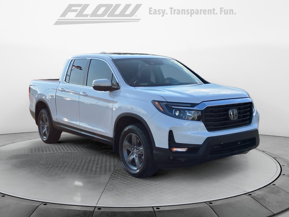 White 2023 Honda Ridgeline Pickup Truck All-Wheel Drive Automatic
