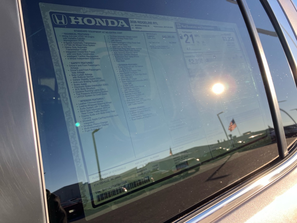 5FPYK3F53TB010326 2026 Honda Ridgeline RTL