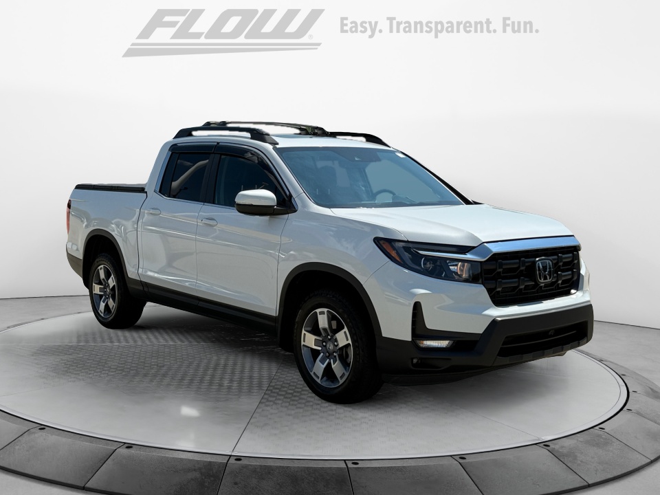White 2025 Honda Ridgeline Pickup Truck All-Wheel Drive Automatic