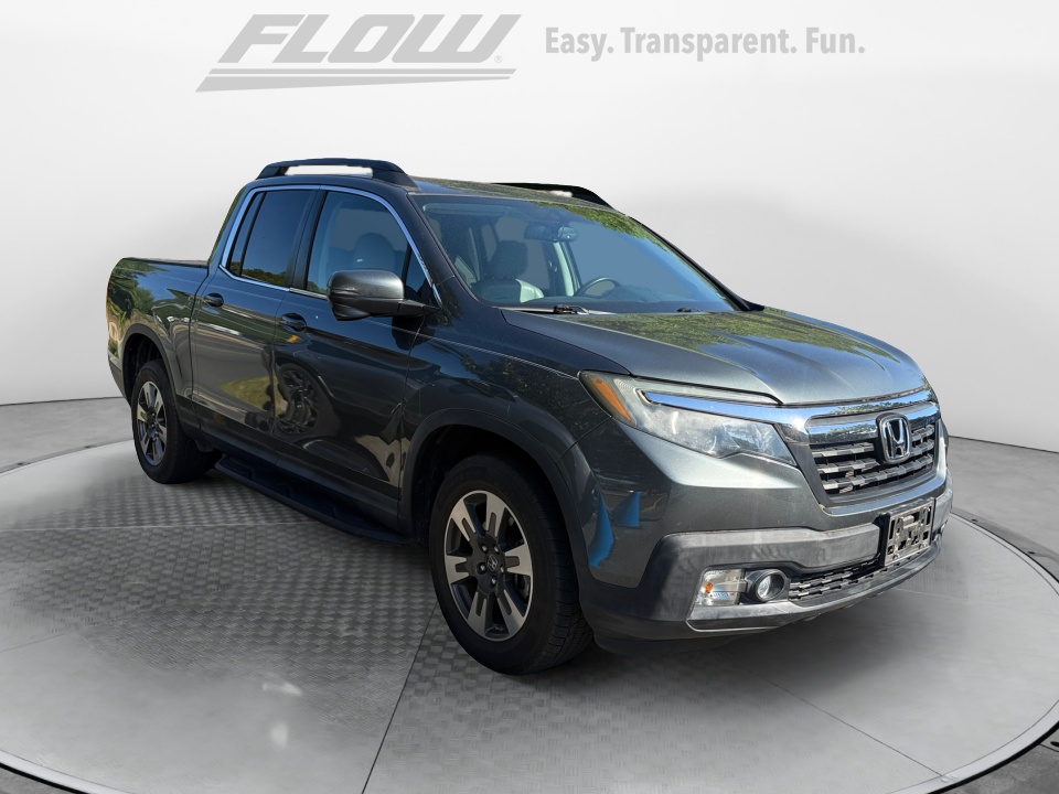 Black 2017 Honda Ridgeline Pickup Truck All-Wheel Drive Automatic