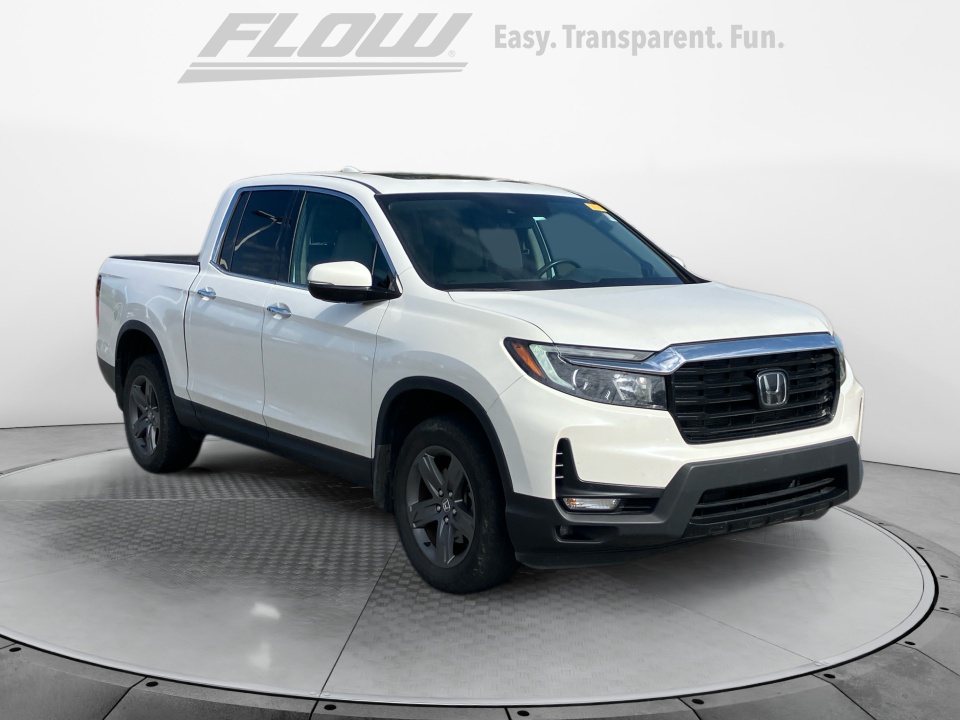 White 2022 Honda Ridgeline RTL-E AWD Pickup Truck All-Wheel Drive Automatic