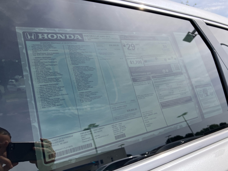 5J6RS4H71TL013976 2026 Honda CR-V EX-L