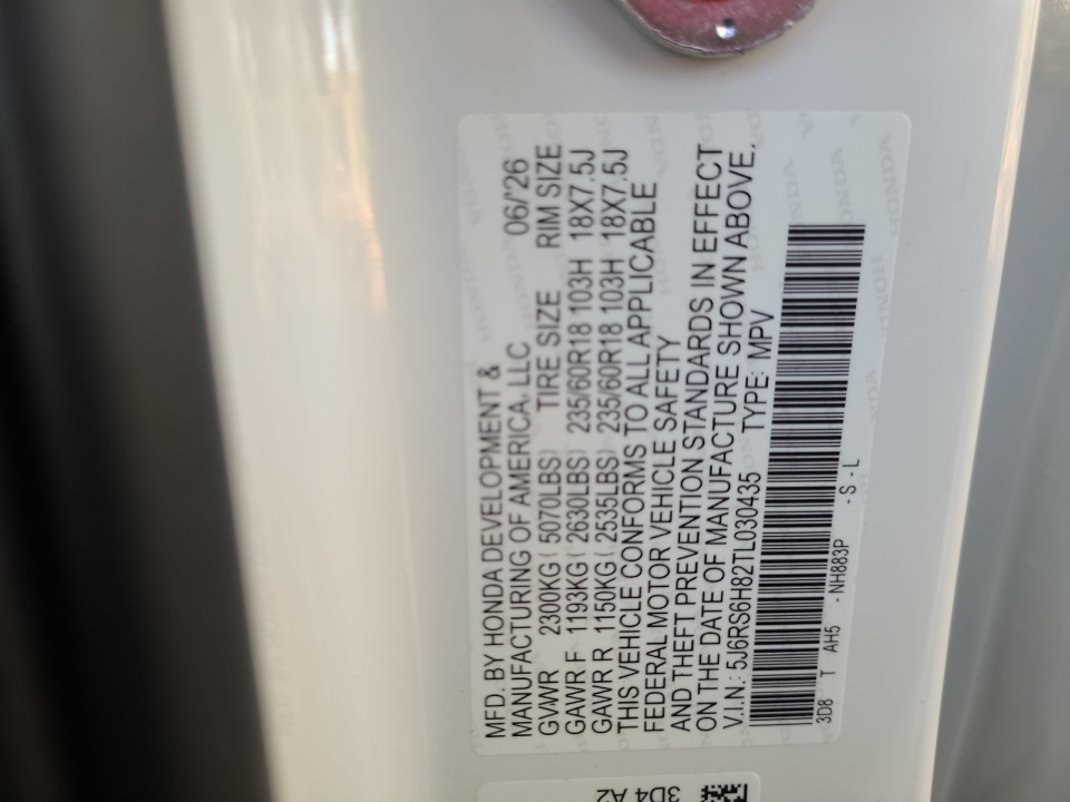 5J6RS6H82TL030435 2026 Honda CR-V Hybrid Sport-L