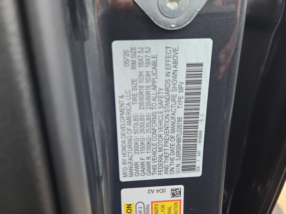 5J6RS6H88TL028785 2026 Honda CR-V Hybrid Sport-L