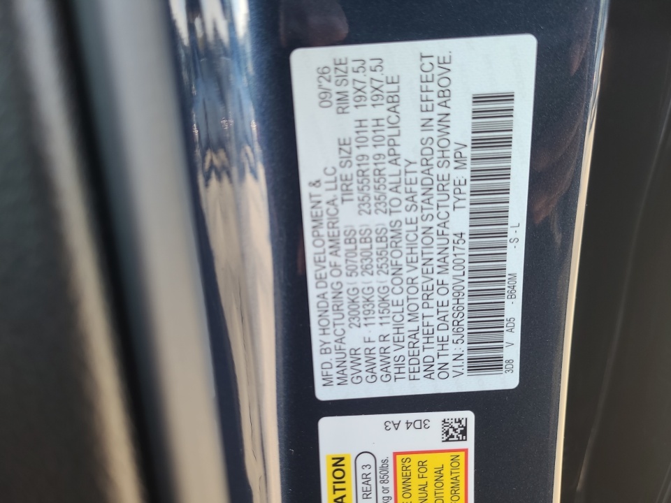 5J6RS6H90VL001754 2027 Honda CR-V Hybrid Sport Touring