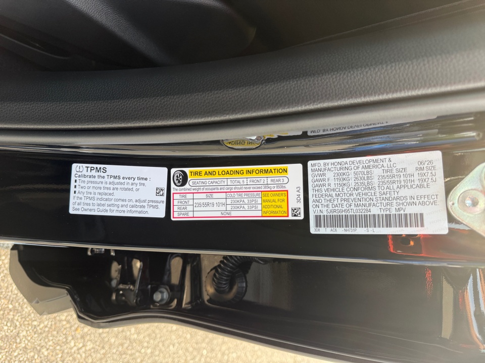 5J6RS6H95TL032284 2026 Honda CR-V Hybrid Sport Touring