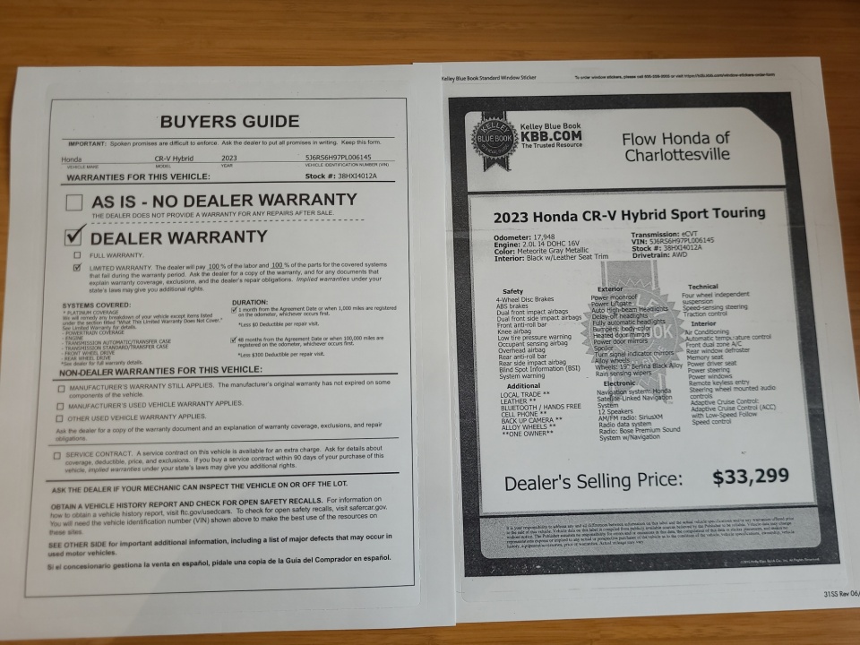 5J6RS6H9XTL012855 2026 Honda CR-V Hybrid AWD Sport Touring