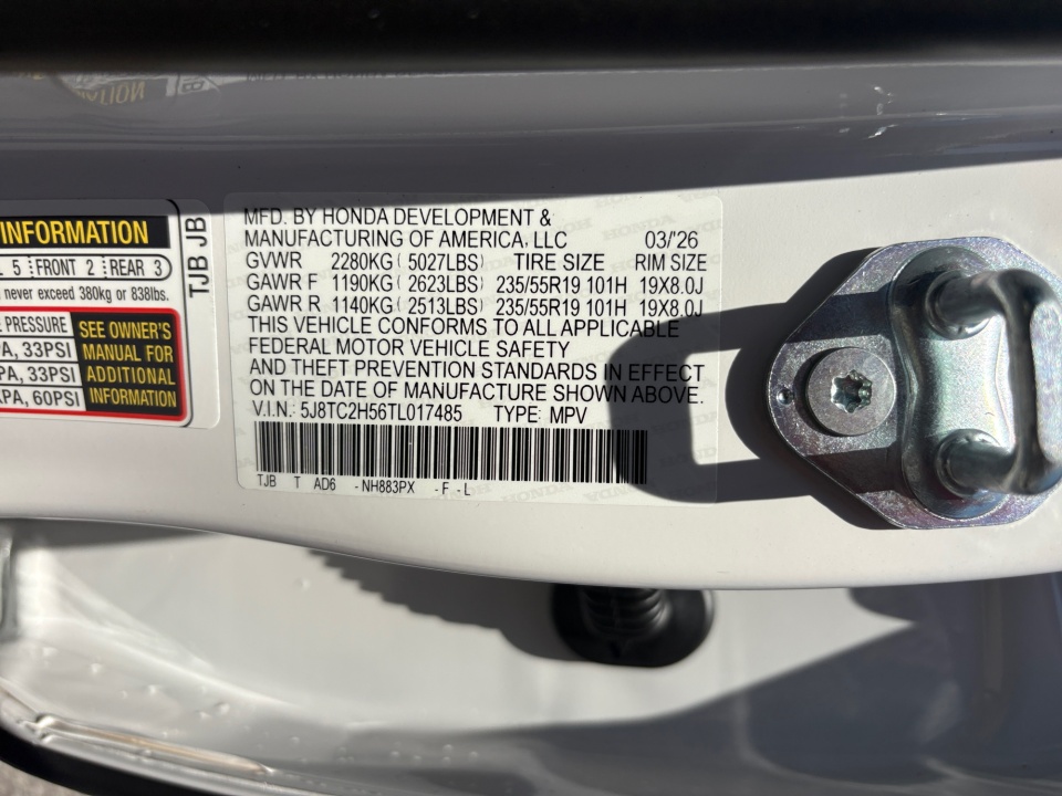 5J8TC2H56TL017485 2026 Acura RDX Technology