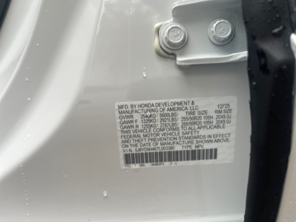 5J8YD9H46TL003380 2026 Acura MDX Technology Package