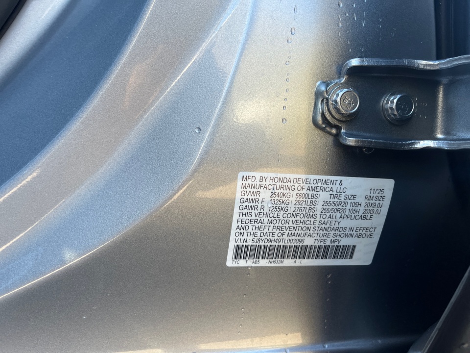 5J8YD9H49TL003096 2026 Acura MDX Technology Package