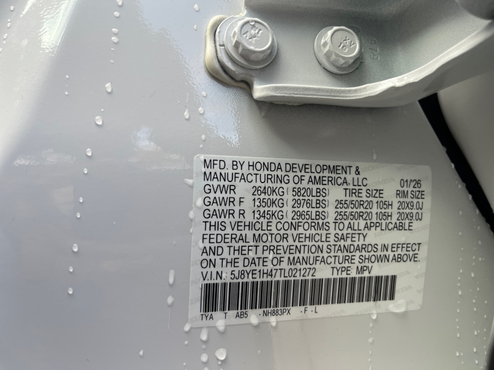 5J8YE1H47TL021272 2026 Acura MDX Technology Package