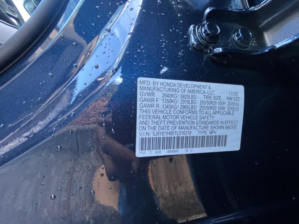 5J8YE1H85TL016218 2026 Acura MDX Advance Package
