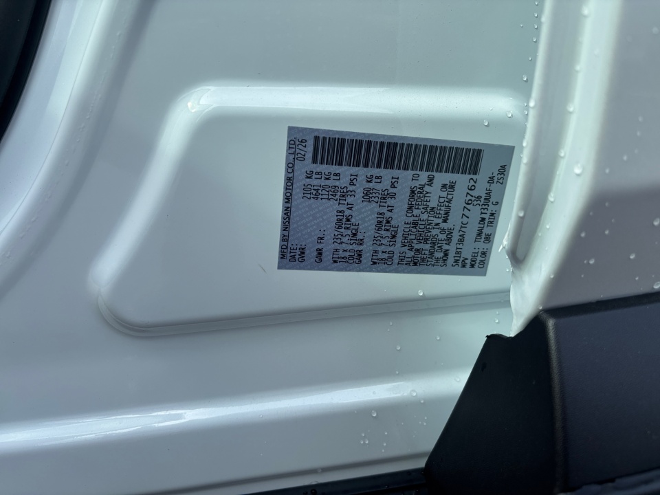 5N1BT3BA7TC776762 2026 Nissan Rogue SV