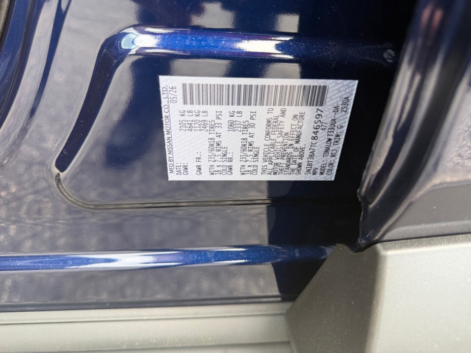 5N1BT3BA7TC846597 2026 Nissan Rogue SV