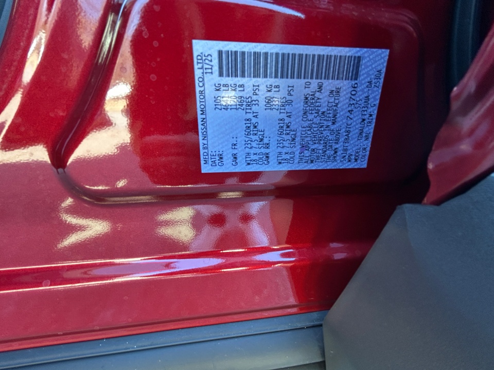 5N1BT3BA8TC743706 2026 Nissan Rogue SV