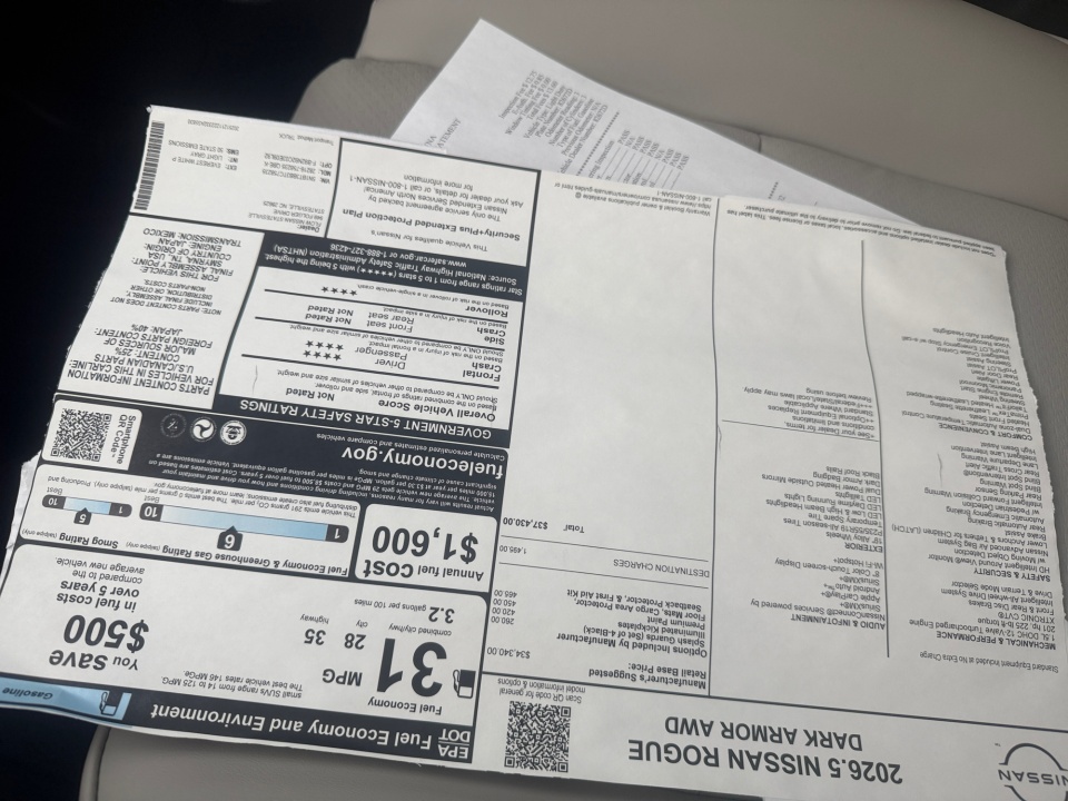 5N1BT3BB3TC758235 2026 Nissan Rogue Dark Armor