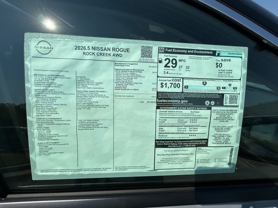 5N1BT3BBXTC775758 2026 Nissan Rogue Rock Creek