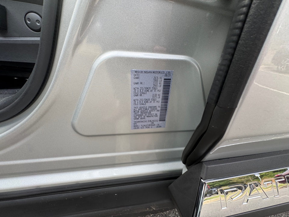 5N1DR3DG1SC282632 2025 Nissan Pathfinder Platinum FWD