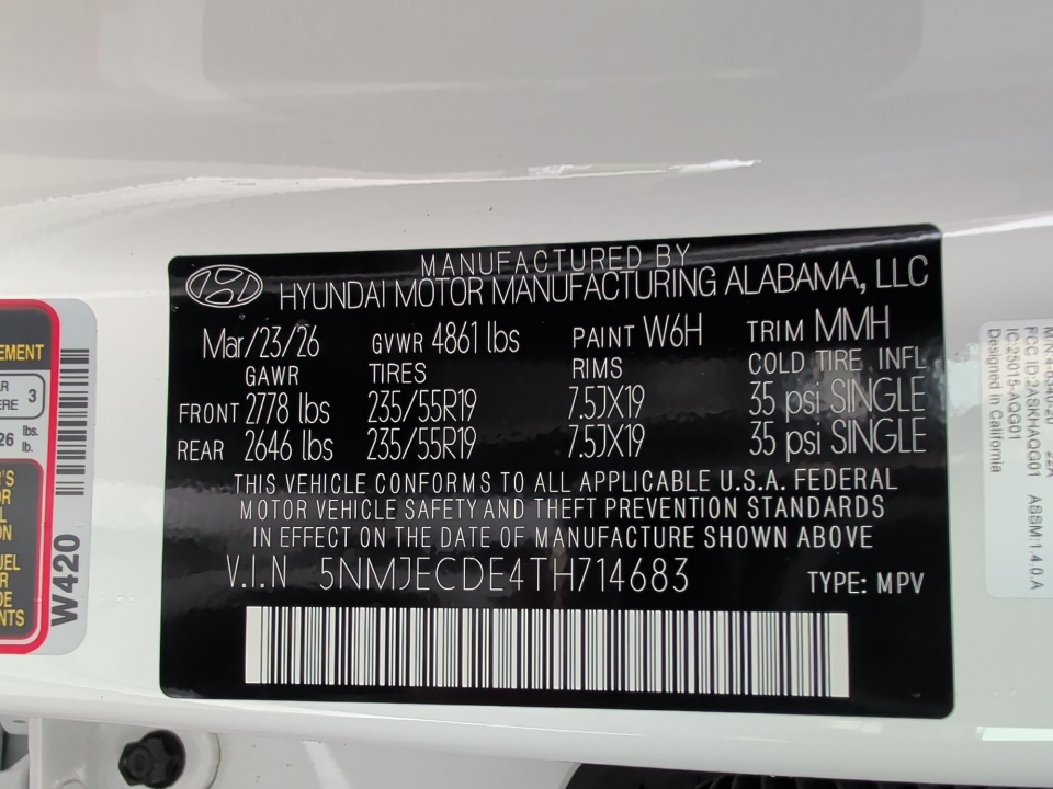 5NMJECDE4TH714683 2026 Hyundai Tucson Limited