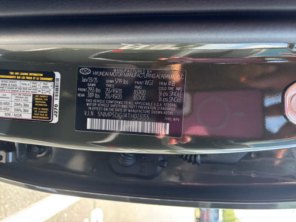 5NMP5DG14TH073155 2026 Hyundai Santa Fe Hybrid Calligraphy