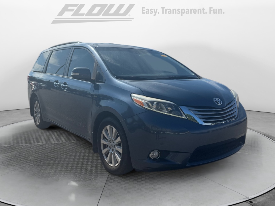 Blue 2017 Toyota Sienna Minivan All-Wheel Drive Automatic