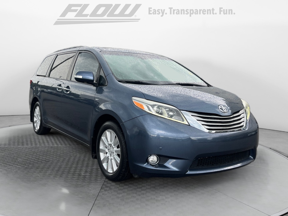 Blue 2017 Toyota Sienna Minivan All-Wheel Drive Automatic