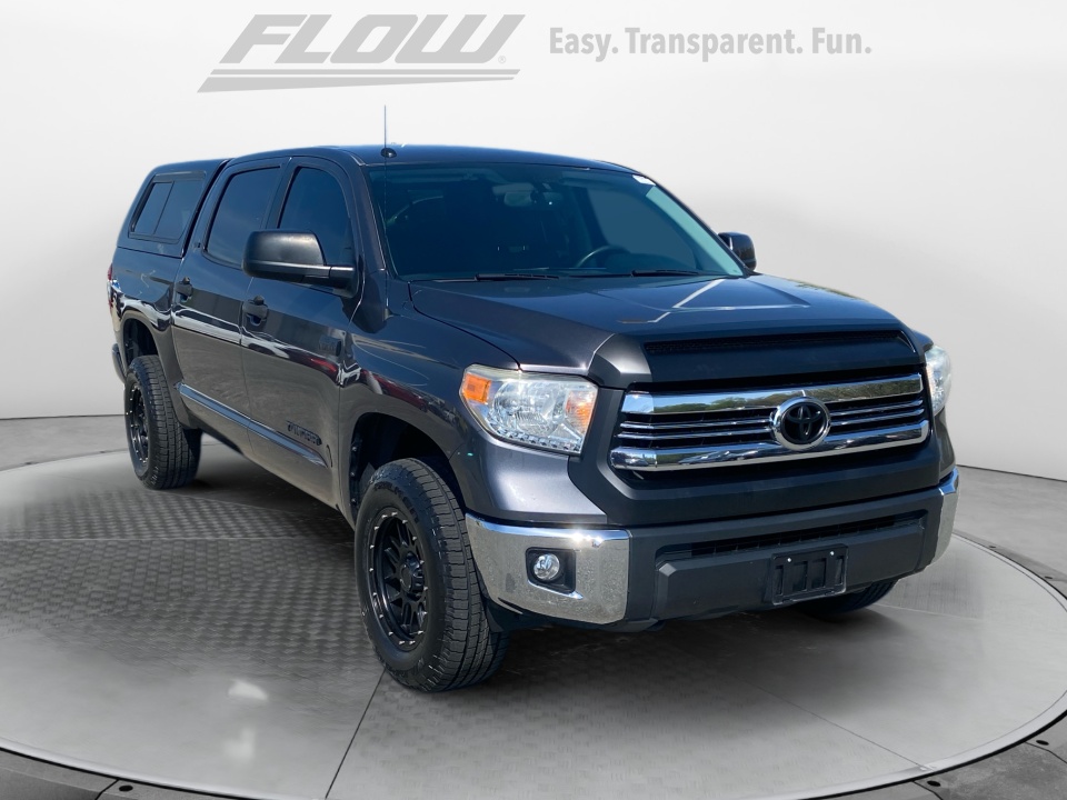 Gray 2017 Toyota Tundra SR5 CrewMax 5.7L FFV 4WD Pickup Truck Four-Wheel Drive Automatic