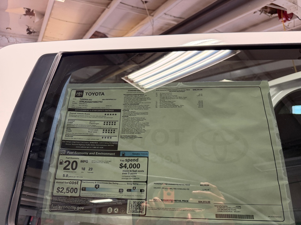 5TFLA5AB0TX062792 2026 Toyota Tundra SR5