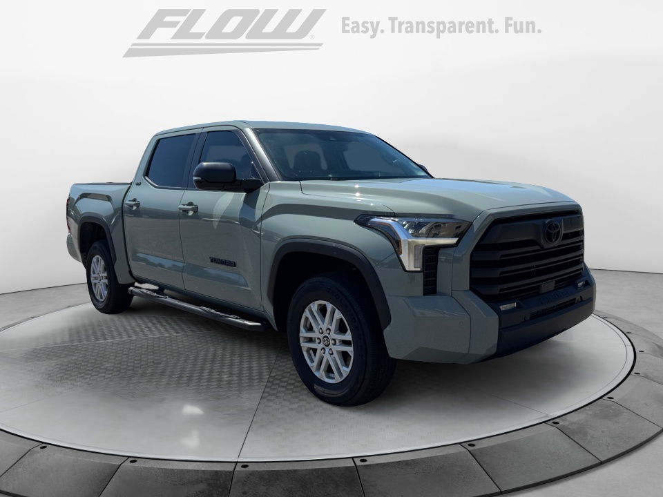 Gray 2024 Toyota Tundra SR5 CrewMax Cab 4WD Pickup Truck Four-Wheel Drive Automatic