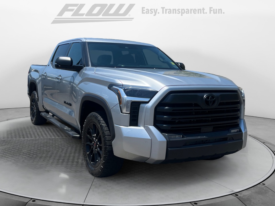 Silver 2025 Toyota Tundra SR5 CrewMax Cab 4WD Pickup Truck Four-Wheel Drive Automatic