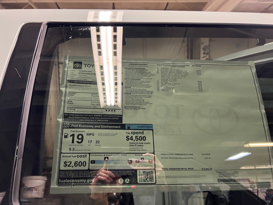 5TFNA5EC4TX054187 2026 Toyota Tundra Platinum CrewMax 6.5' Bed