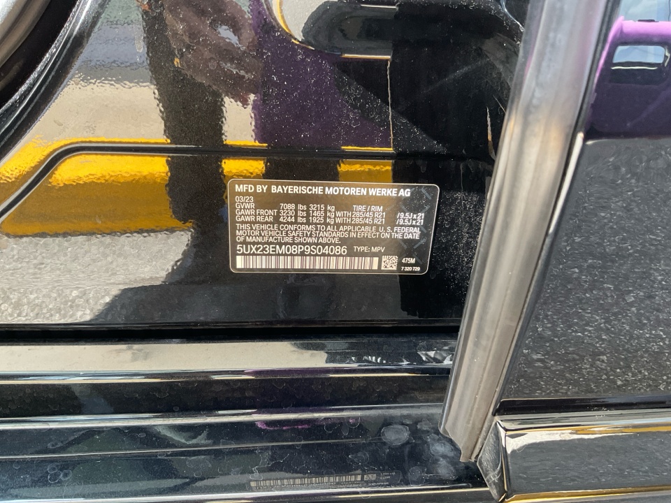 5UX23EM08P9S04086 2023 BMW X7 xDrive40i