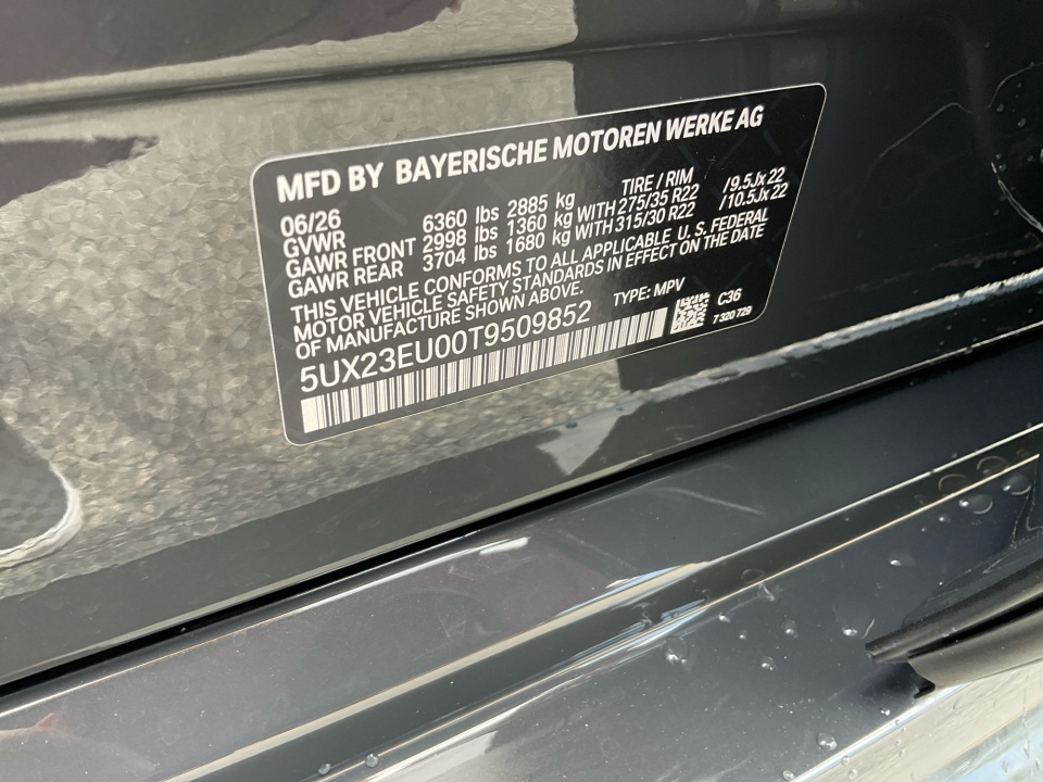 5UX23EU00T9509852 2026 BMW X5 xDrive40i