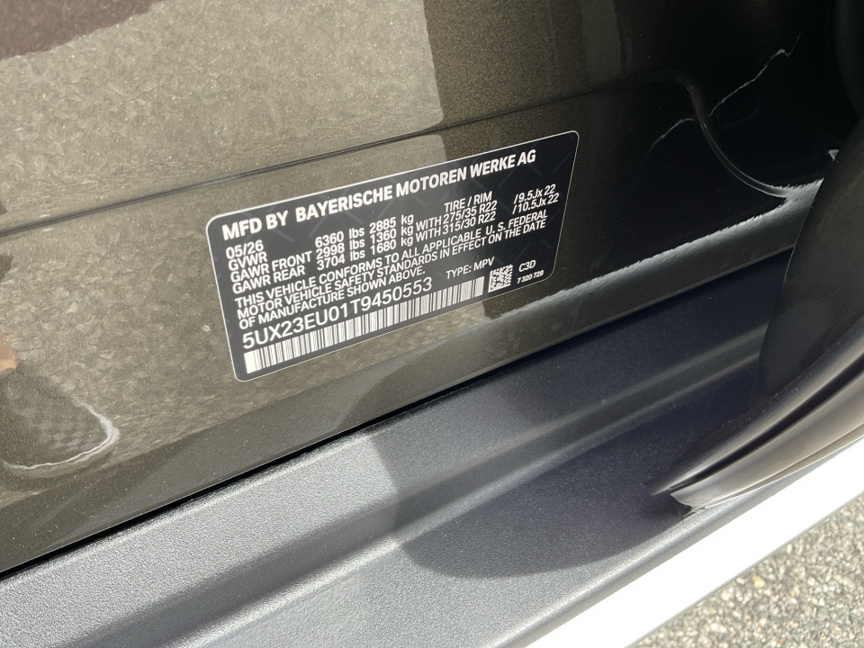 5UX23EU01T9450908 2026 BMW X5 xDrive40i