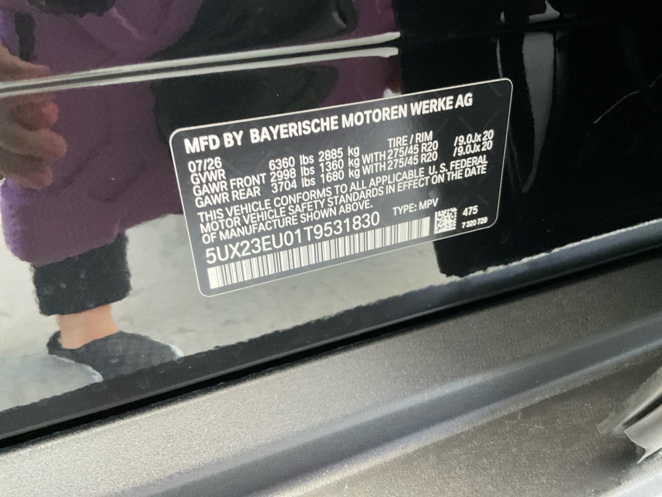 5UX23EU01T9531830 2026 BMW X5 xDrive40i