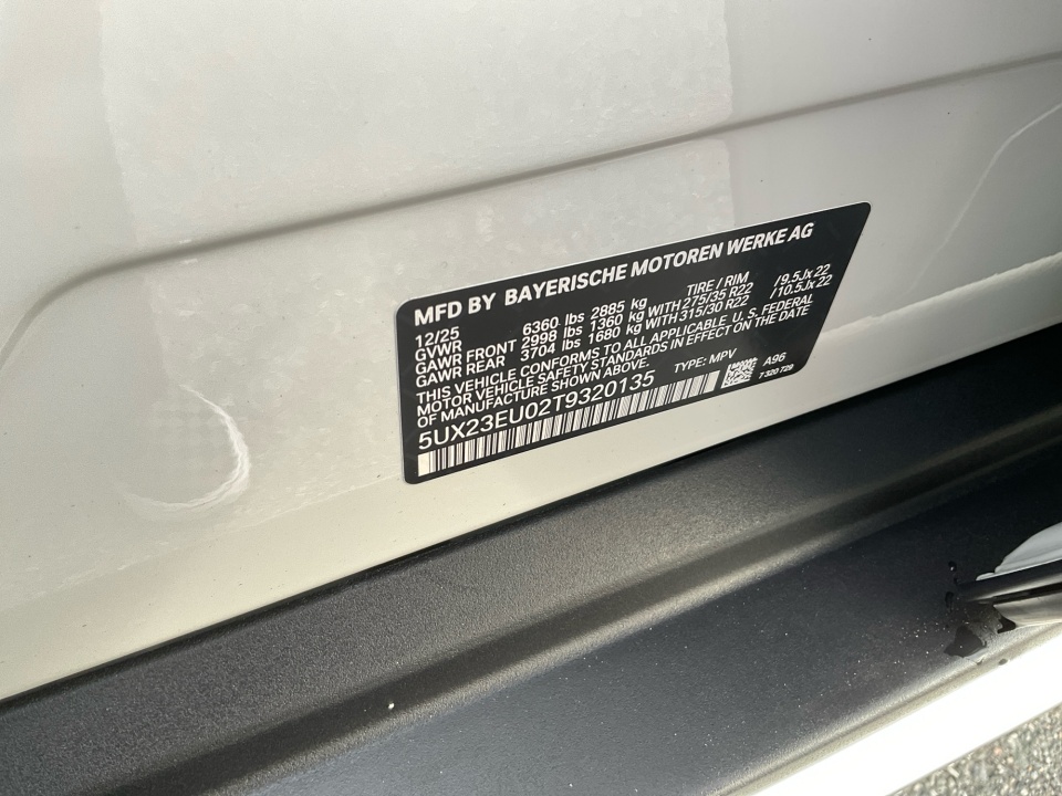 5UX23EU02T9320135 2026 BMW X5 xDrive40i