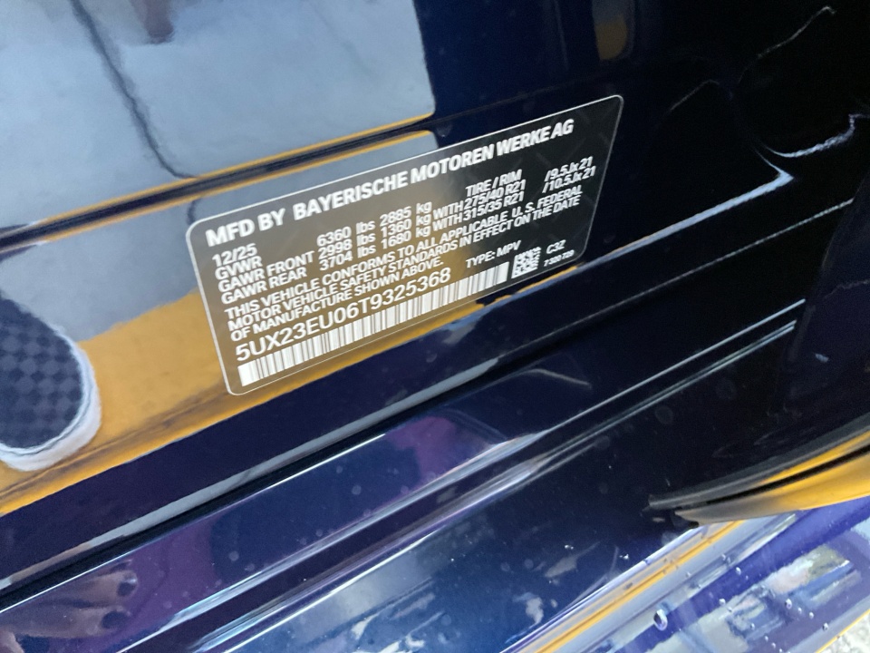 5UX23EU06T9325368 2026 BMW X5 xDrive40i