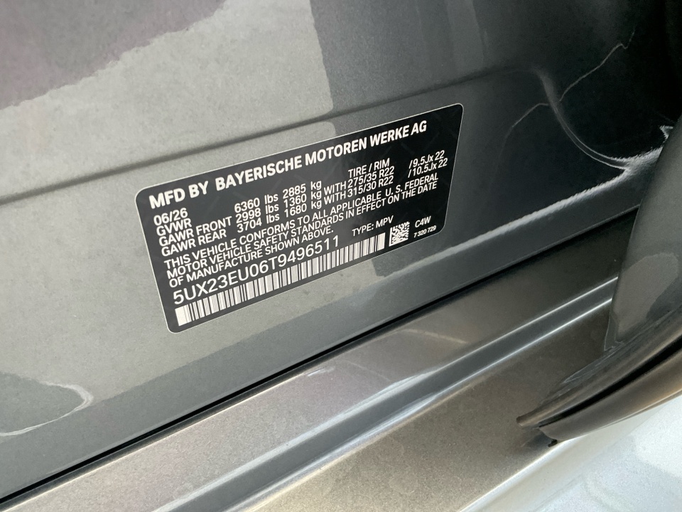 5UX23EU06T9496511 2026 BMW X5 xDrive40i