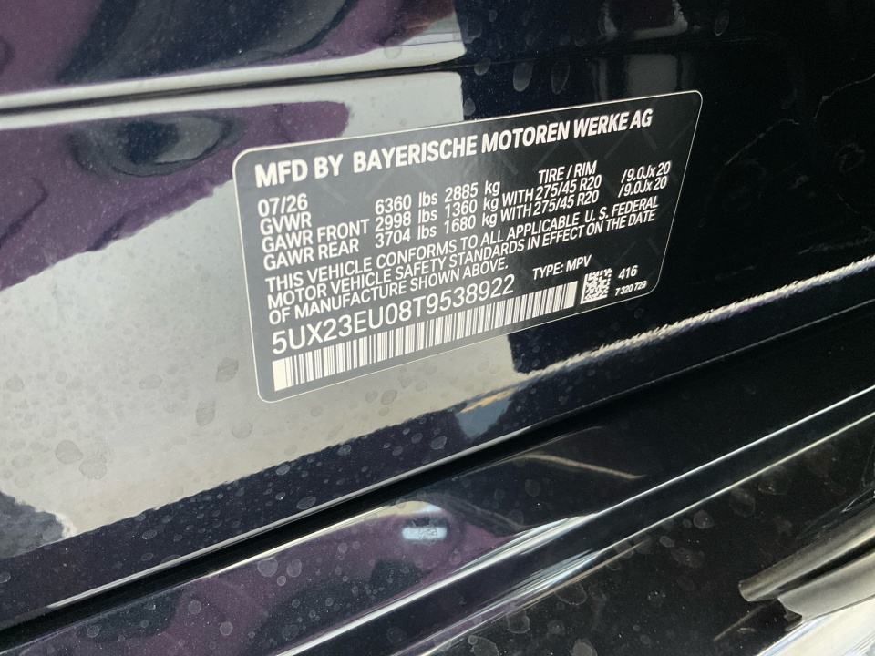 5UX23EU08T9538922 2026 BMW X5 xDrive40i