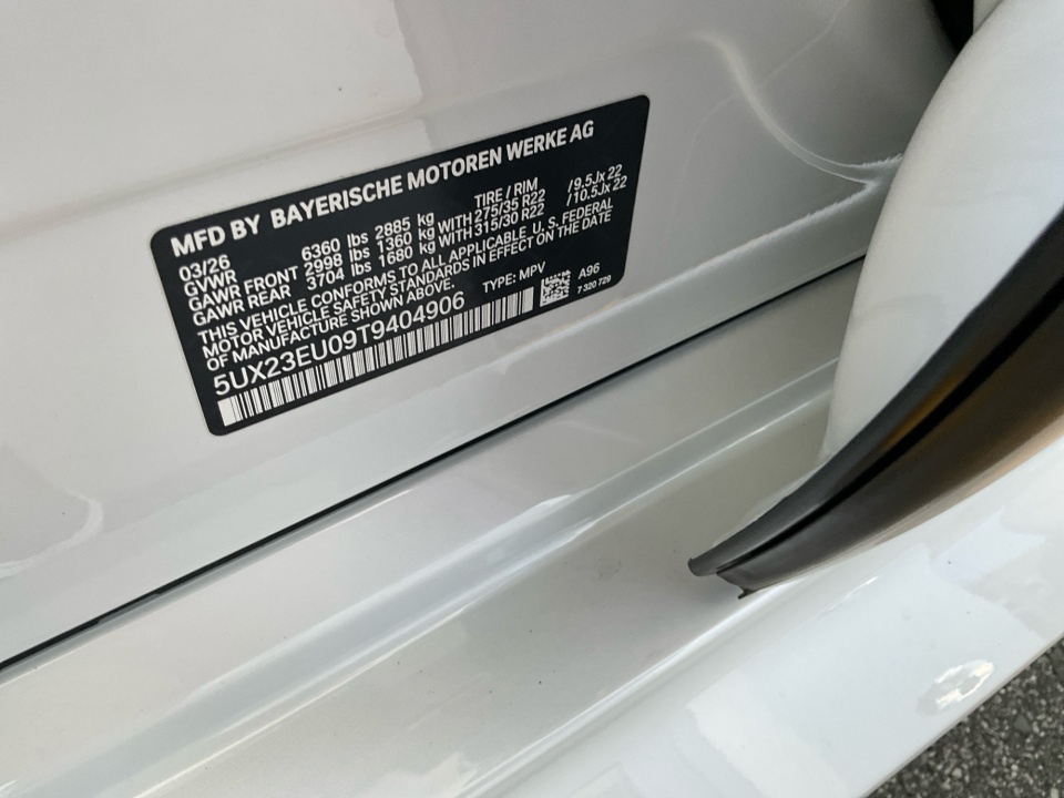 5UX23EU09T9404906 2026 BMW X5 xDrive40i