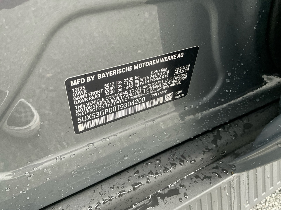 5UX53GP00T9304200 2026 BMW X3 30 xDrive