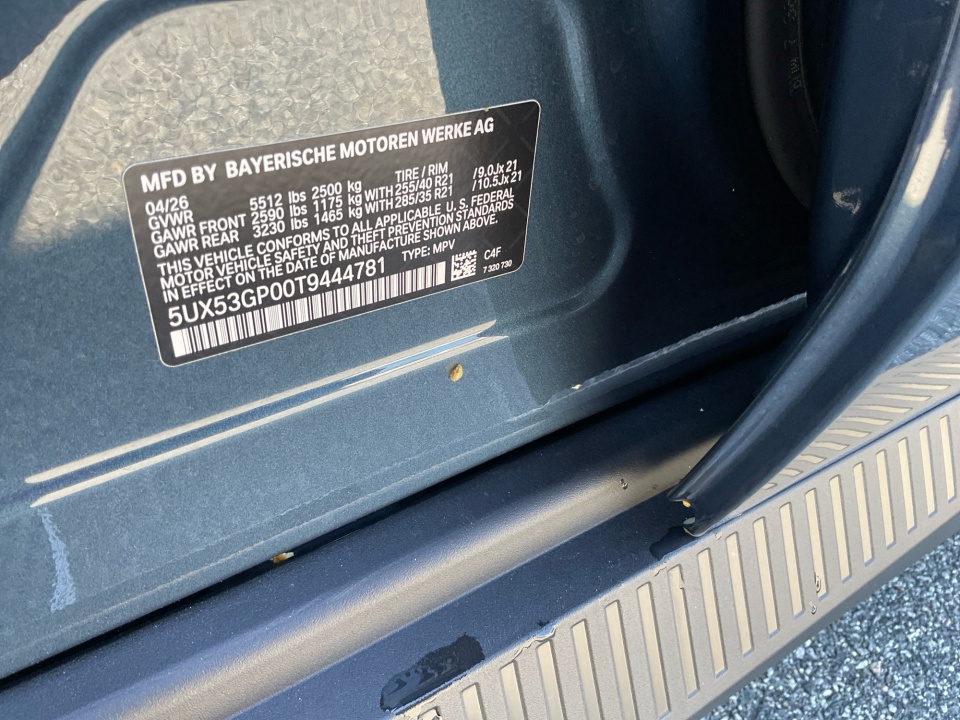 5UX53GP00T9444781 2026 BMW X3 30 xDrive