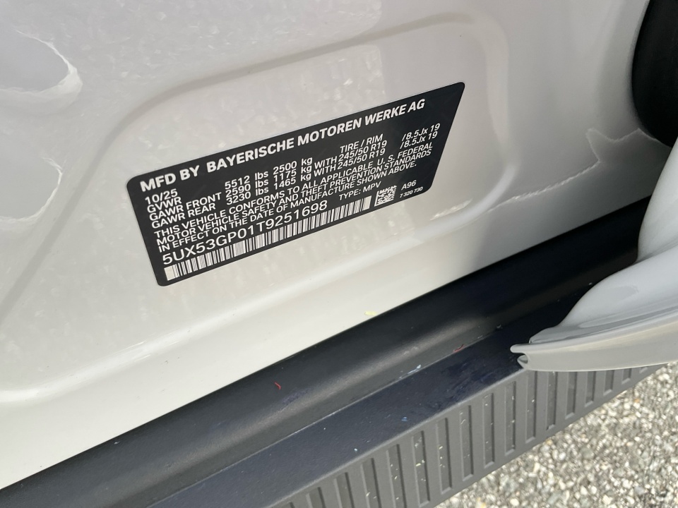 5UX53GP01T9251698 2026 BMW X3 30 xDrive