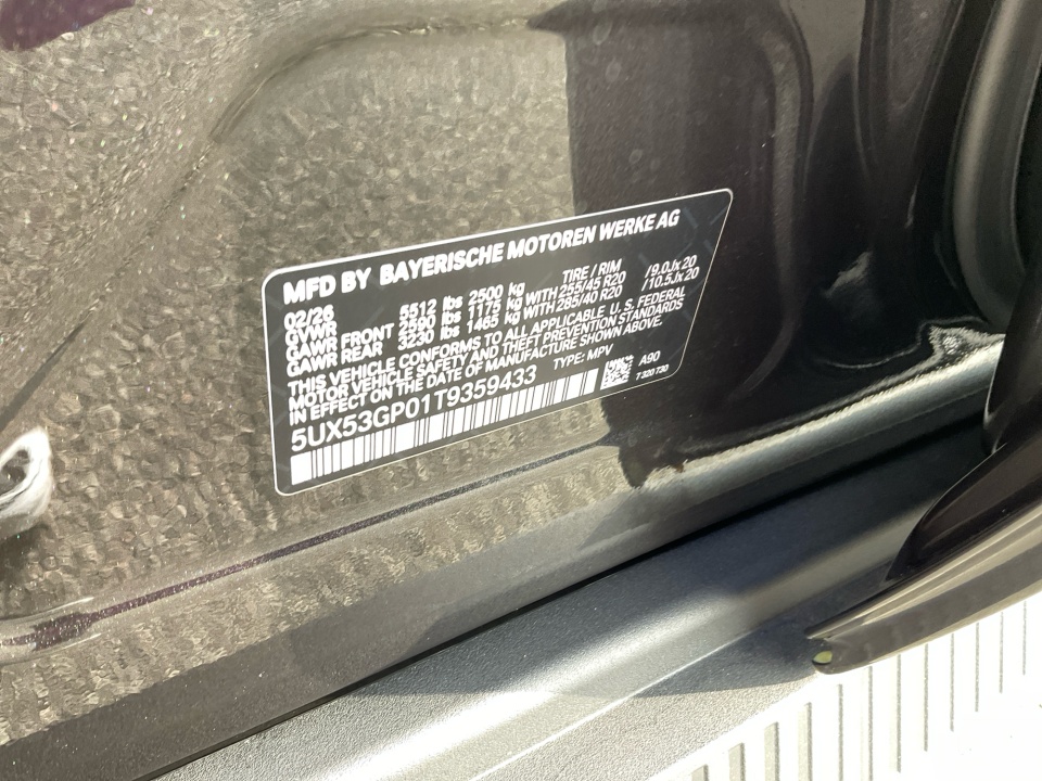 5UX53GP01T9359433 2026 BMW X3 30 xDrive