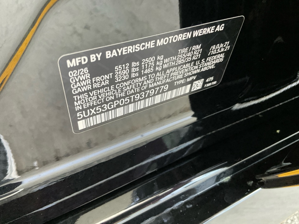 5UX53GP05T9379779 2026 BMW X3 30 xDrive