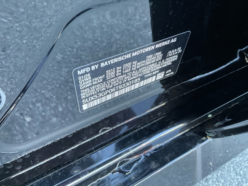 5UX53GP06T9330185 2026 BMW X3 30 xDrive