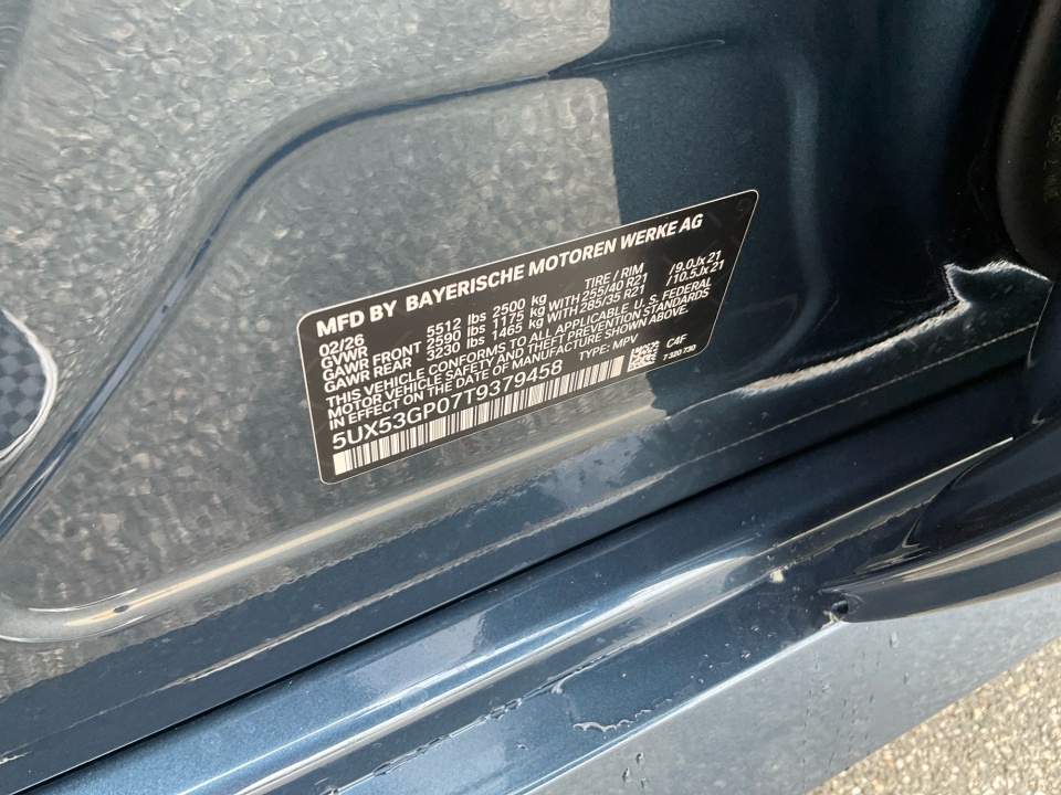 5UX53GP07T9379458 2026 BMW X3 30 xDrive