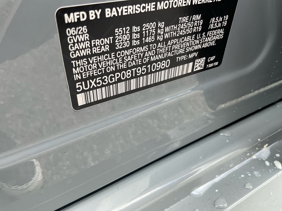 5UX53GP08T9510980 2026 BMW X3 30 xDrive